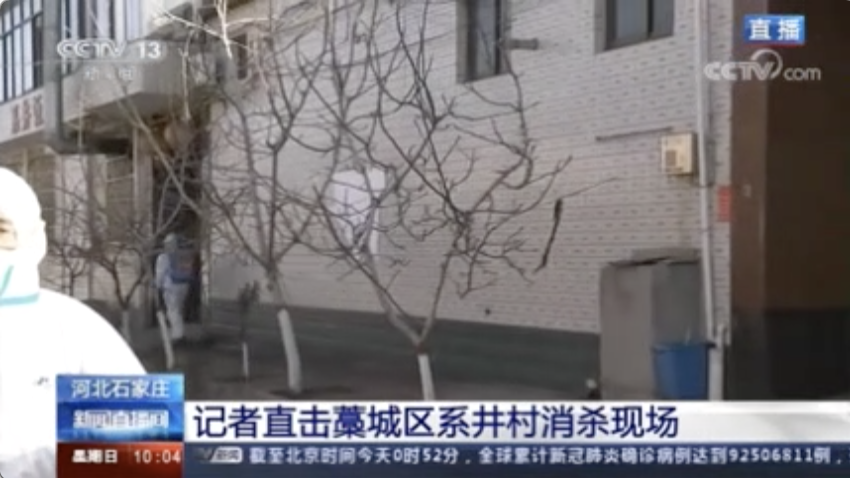 [新聞直播間]記者直擊藁城區(qū)系井村消殺現(xiàn)場(chǎng)