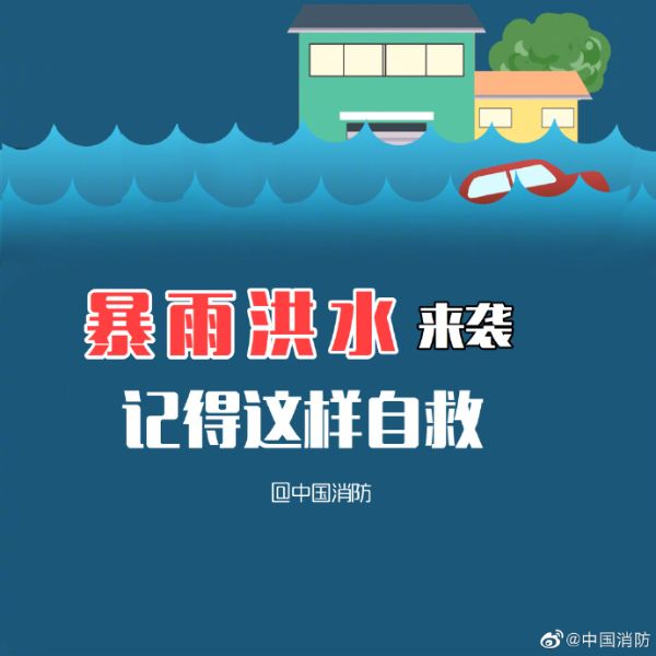 暴雨洪水來襲這樣自救