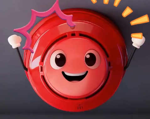 一定要記得摘掉感煙探測(cè)器的“小紅帽”