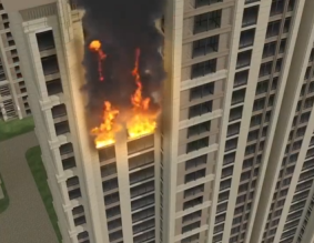 高層建筑起火怎么辦？